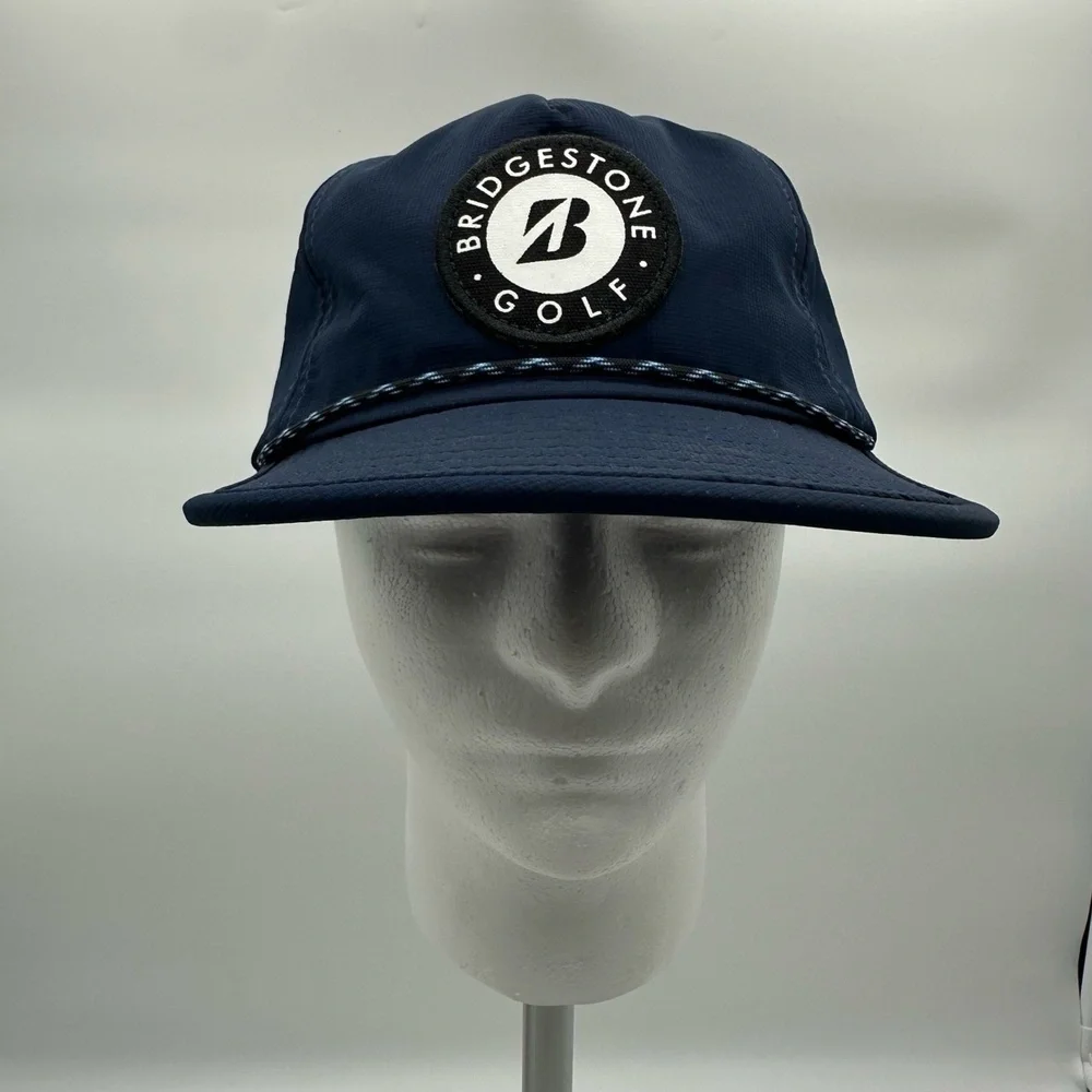 Bridgestone Golf Rope‎ Cap Navy SnapBack 100% Polyester Dad Hat